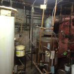 Boiler for space heating boiler for domestic hot water and indirect storage tank before