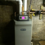 High Efficiency Condensing Boiler after installation