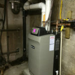 High Efficiency Condensing Boiler side after installation